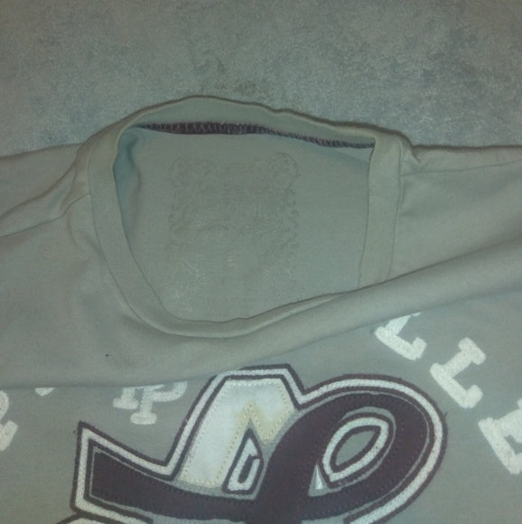 Pellepelle longsleeve shirt burgundy and grey - Picture 2 of 3